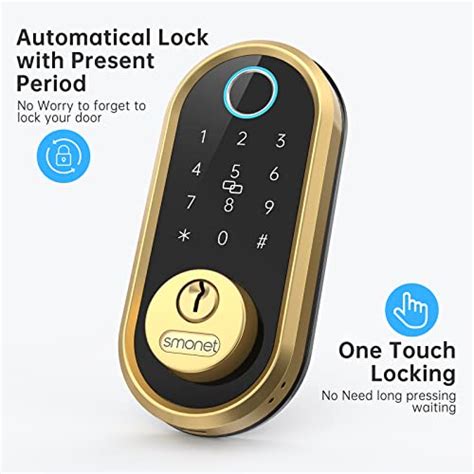 Smart Lock Smonet Bluetooth Keyless Entry Keypad Smart Deadbolt