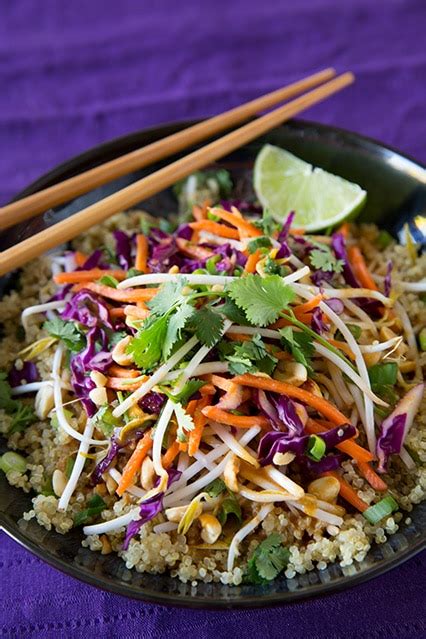 Not just another thai beef salad recipe.this is made with one little change to create a dressing from an award winning thai restaurant, arguably thai beef salad. Thai Peanut Quinoa Salad - Cooking Classy