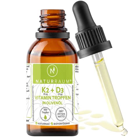 Vitamin D3 K2 Tropfen ⭐hochdosiert⭐ K2 Mk7 997 All Trans Vitamk7