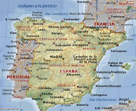 Mapa Geográfico De España Noticias De España