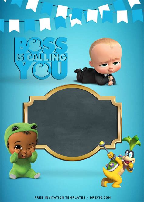 10 Boss Baby Birthday Invitation Templates Download Hundreds Free