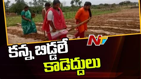 Farmer Use Daughters To Pull Plough Due To Lack Of Money To Buy Oxen