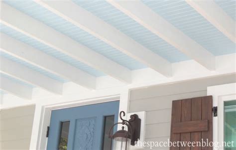 How To Install Beadboard On The Ceiling Beadboard Porch Ceiling Blue