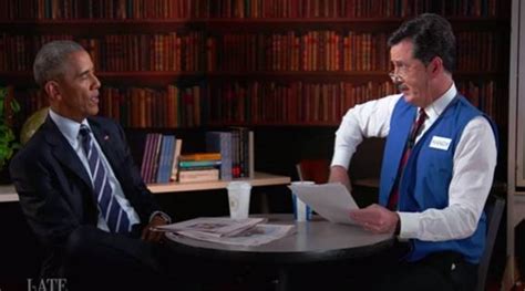 Video Stephen Colbert Helps Us President Barack Obama Draft A Résumé