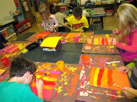 Zilker Elementary Art Class 1st And 2nd Grade Eric Carle Collages First