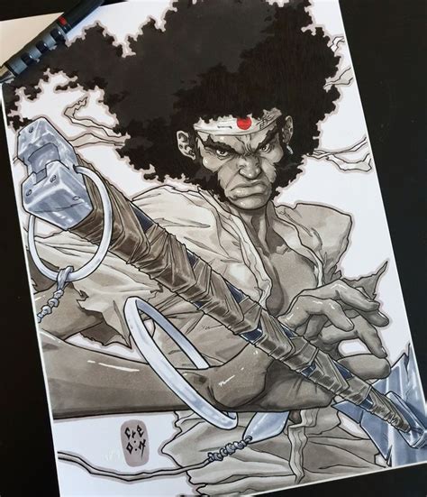 Pin By T Walker On Mangamagic In Afro Samurai Samurai Art Black Anime Characters