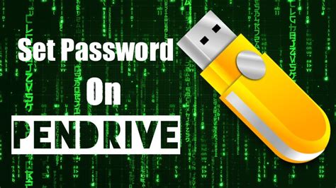 How To Set A Password On Pendrive Lock Your Pendrive With Password
