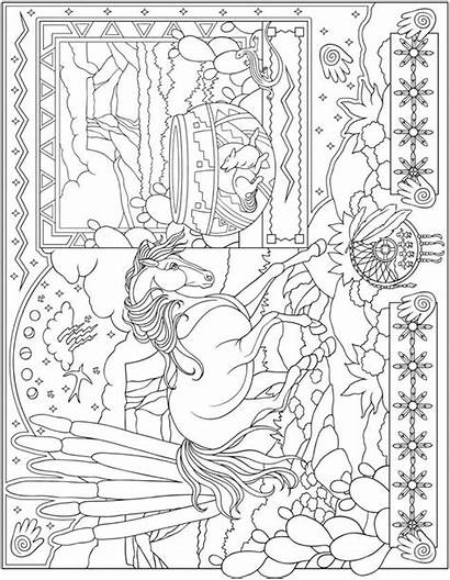 Coloring Collage Pages Dover Animal Publications Samples
