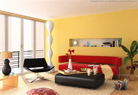 29 Yellow Red Living Room Interior Design Ideas