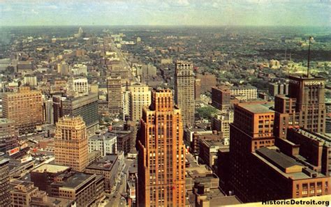Downtown Looking North Postcards — Historic Detroit