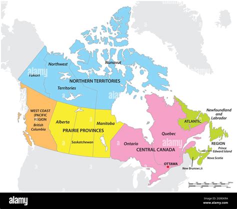 Canada Political Map Hi Res Stock Photography And Ima