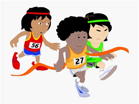 Kids Clipart Athlete Children Running Clipart Hd Png Download