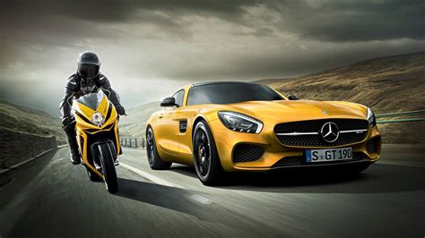 Mercedes Vs Motorcycle Hd Cars 4k Wallpapers Images Backgrounds