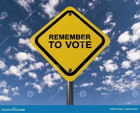 Remember To Vote Stock Illustration Illustration Of Cast 80732260