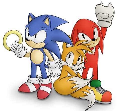 Classic Sonic Tails And Knuckles By Esonic64 On Deviantart