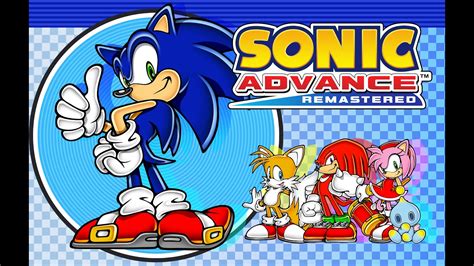 Sonic Advance Remastered Title Screen Youtube