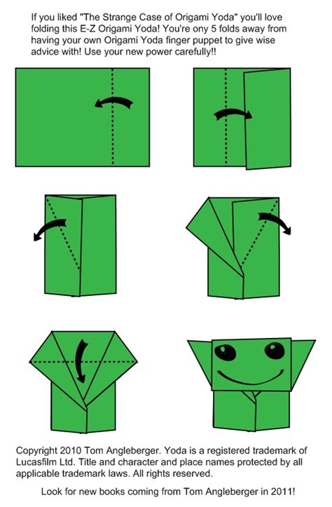 Printable Instructions For E Z Origami Yoda Origamiyoda