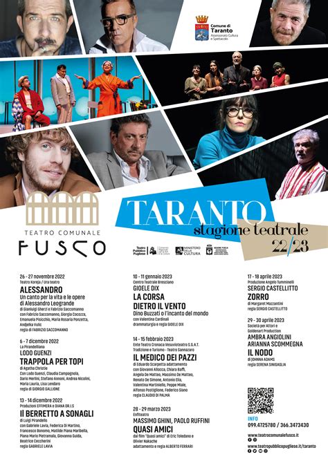 Presentata La Stagione Teatrale 20222023 Del Teatro Fusco Punti Di