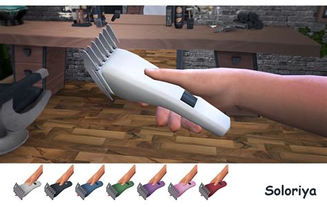 Soloriyas Custom Content Barber Supplies Sims 4 Two Accessories