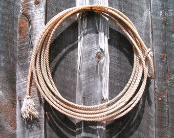 Old Retired Cowboy Lariat Lasso Rope Great Etsy