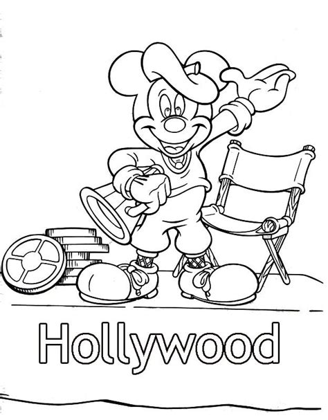 For boys and girls, kids and adults, teenagers and toddlers, preschoolers and older kids at school. Hollywood Mickey Mouse Coloring Pages | Mickey mouse ...