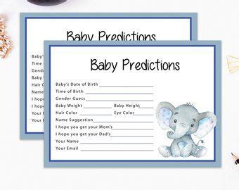 Not a game, but creates a memory of who was there: Elephant predictions, Elephant party game, guess baby ...