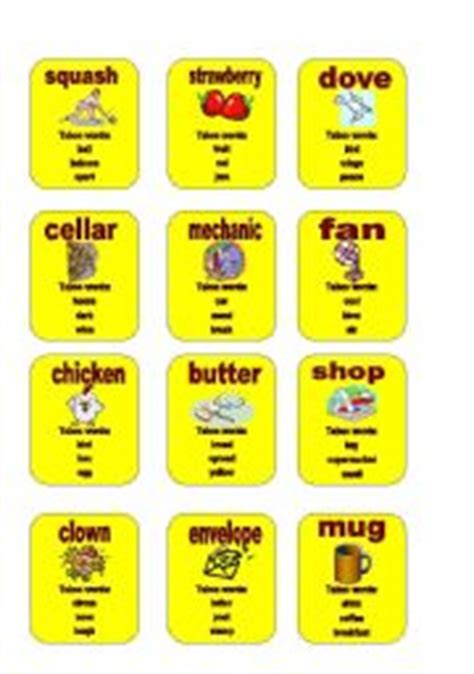 A collection of english esl worksheets for home learning, online practice, distance learning and english classes to teach about taboo, game, taboo this is an example of taboo game cards. Taboo worksheets