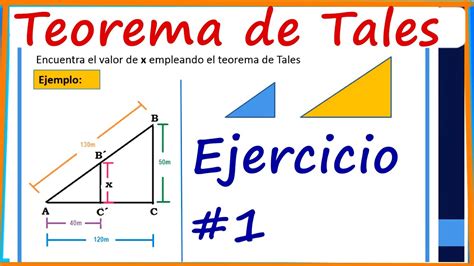 Ejercicio Teorema De Tales Youtube