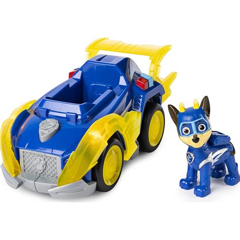 Spin Master Paw Patrol Mighty Pups Super Paws Chase Deluxe Vehicle 20115475 Toys Shopgr