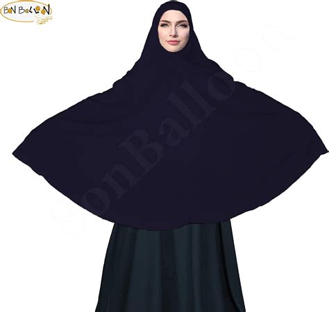 Buy Bonballoon Dark Blue Extra Long 42 Khimar Amira Hijab Hejab Abaya Niqab Burqa Burkas Veil