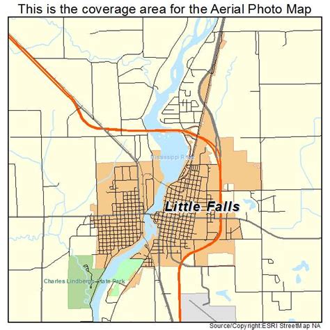 Aerial Photography Map Of Little Falls Mn Minnesota