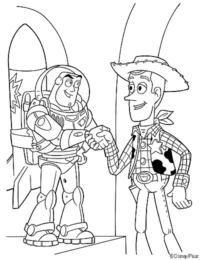 Woody Y Buzz De Toy Story Para Colorear Ideas And Consejos