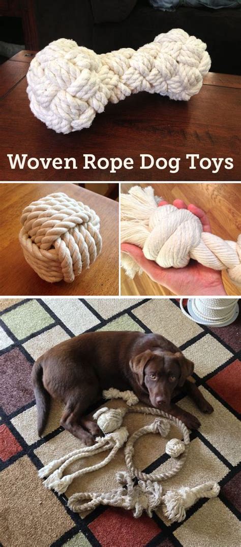 How To Make A Woven Rope Bone Dog Toy Diy Dog Stuff Homemade Dog