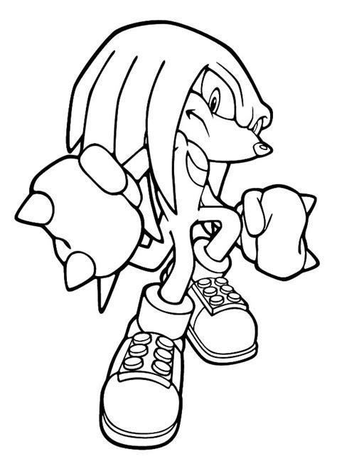 My Name Is Knuckles Coloring Pages - Download & Print Online Coloring Pages for Free | Color Nimbus