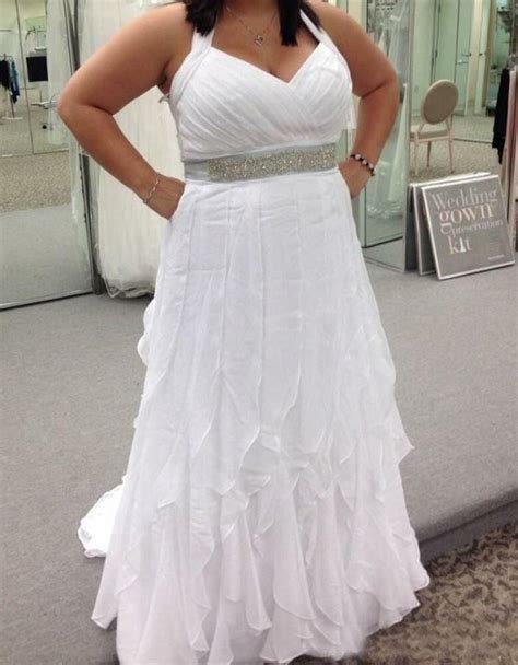 Check spelling or type a new query. Plus Size Halter Neck Chiffon Wedding Dress Bridal Gown ...
