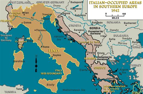 Italian Occupied Areas 1942