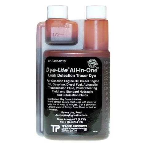 Tracer Products® Tp 3400 0016 Dye Lite™ 16 Oz All In One Leak