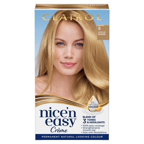 Nice N Easy Permanent Colour 103a Natural Medium Blonde Hair Dye Morrisons
