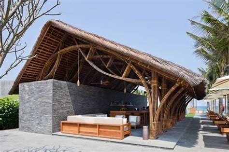 Bamboo Bamboo Roofing Sheet Rs 360 Square Feet Thatched Roof Eco
