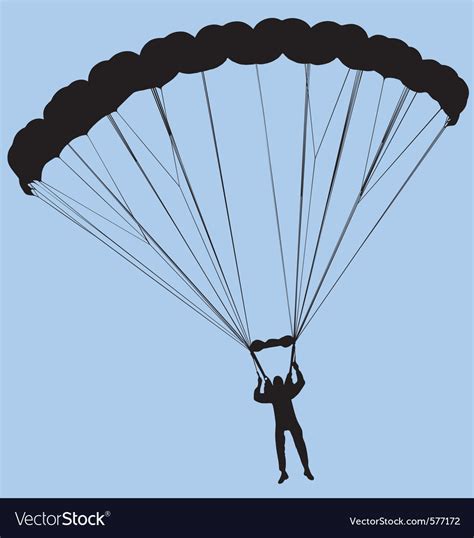 Ram Air Parachute Royalty Free Vector Image Vectorstock