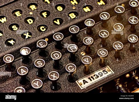 German Wwii Enigma Code Machine Keyboard At Discovery Museum Newcastle