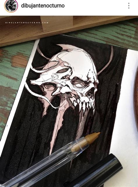 Pin By Isaiah Degonia On Идеи для рисунков Copic Marker Art Skull