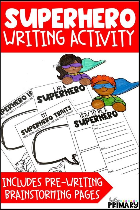 Superhero Writing Activities Superhero Writing Activities Writing Activities Superhero Writing