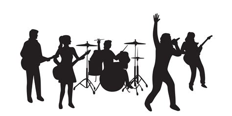 Band Silhouette Design Music Concert Vector Illustration 20852149