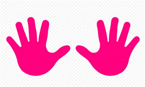 Hd Pink Baby Two Hand Print Vector Silhouette Png Citypng