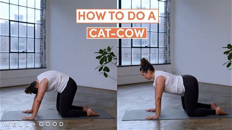 How To Do A Cat Cow The Right Way Well Good Youtube