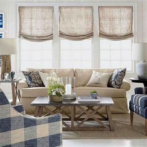 01 Modern Farmhouse Living Room Curtains Decor Ideas