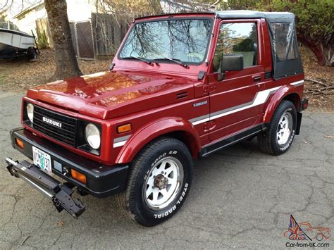 1987 Suzuki Samurai Jx 4x4 2nd Owner 100 Rust Free Original