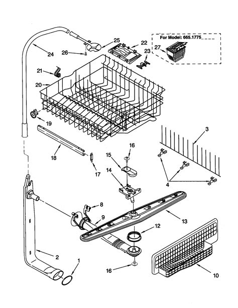 Kenmore Dishwasher Parts Diagram Reviewmotors Co