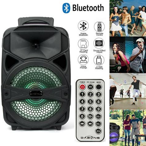 Dazone 8 1000w Portable Fm Bluetooth Speaker Subwoofer Heavy Bass